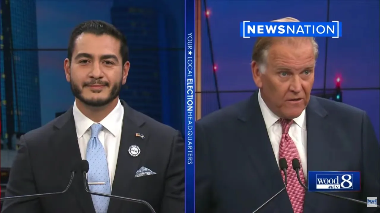Michigan Senate candidates Abdul El-Sayed and Mike Rogers face off in chaotic debate. Then Rogers insinuates a link to terrorism: ‘Just say it’