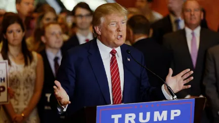 Donald Trump Talking at Rally