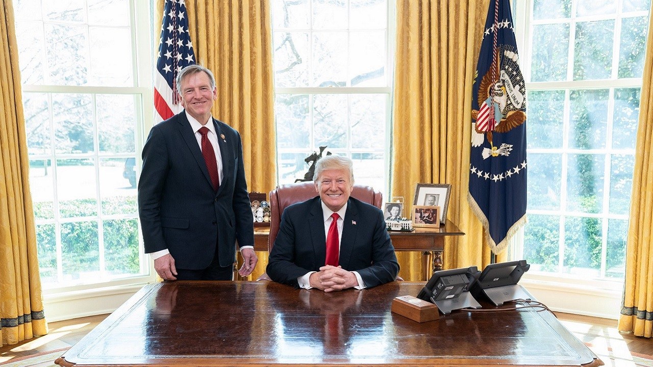 Donald Trump in the Oval Office