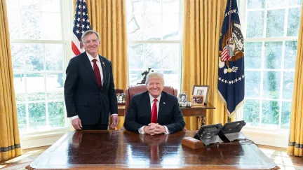 Donald Trump in the Oval Office