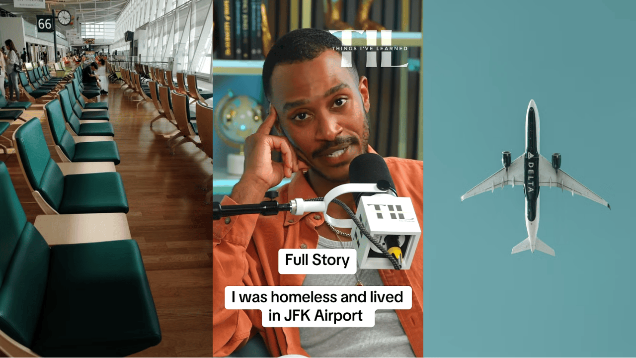 He interviewed for Delta Airlines as a flight attendant. To chase his dreams, he had to live in JFK Airport ‘I was homeless’