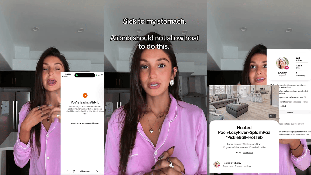 She booked a $1,400 weekend memorial stay for her 15 family members on Airbnb. The host allegedly cancelled on her last minute