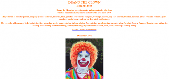 Deano The Clown