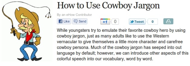 How To Use Cowboy Jargon