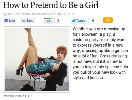 How To Pretend To Be A Girl
