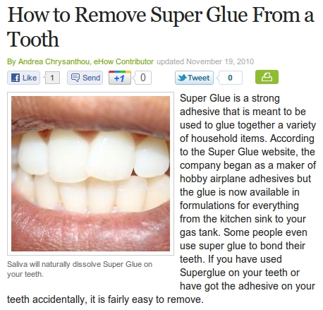 How To Remove Superglue From A Tooth