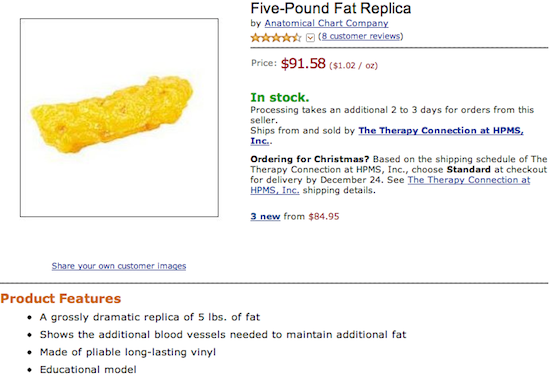 Five-Pound Fat Replica
