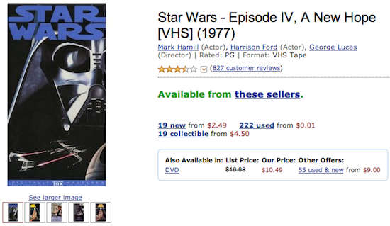 Star Wars - Episode IV, A New Hope [VHS]