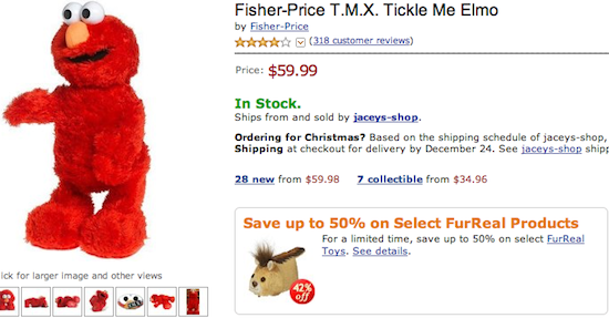 TMX Tickle Me Elmo
