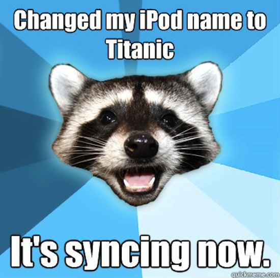 iPod vs. Titanic